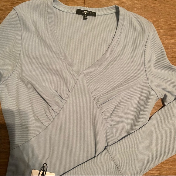 NWT 7 For All Mankind Long Sleeve Bodysuit - Picture 4 of 5